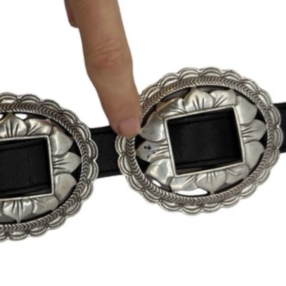 Brighton Vintage Sunflower Concho Belt with Genuine Leather Size Small - Picture 7 of 12